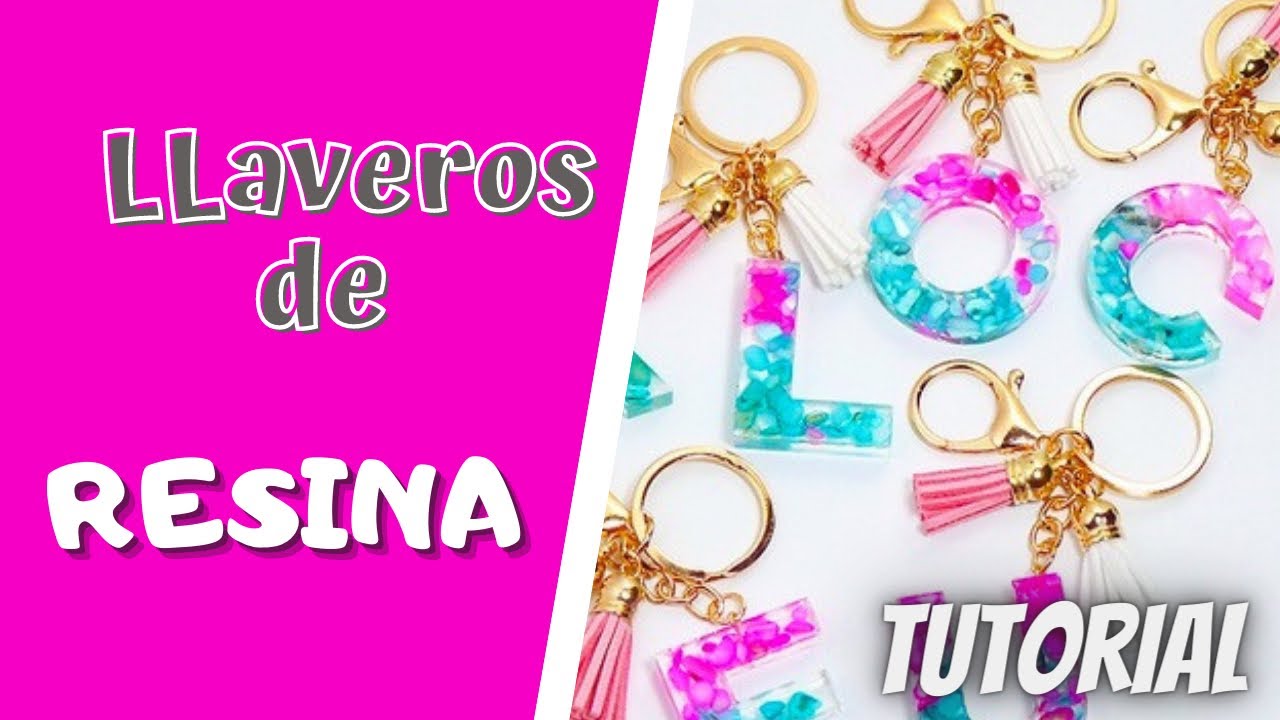 RESINA Paso a Paso - TUTORIAL de llaveros - Como hacer llaveros -