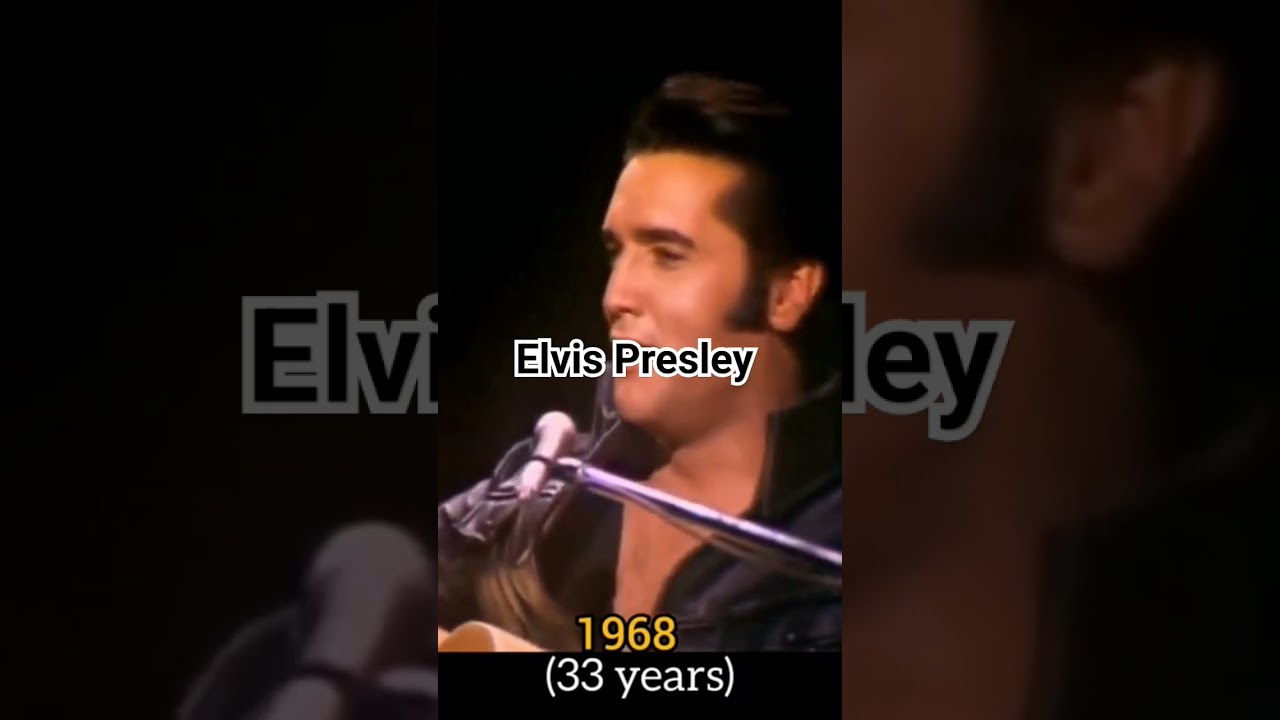 Elvis Presley evolution 1956_1977 #youtubeshort #evolution