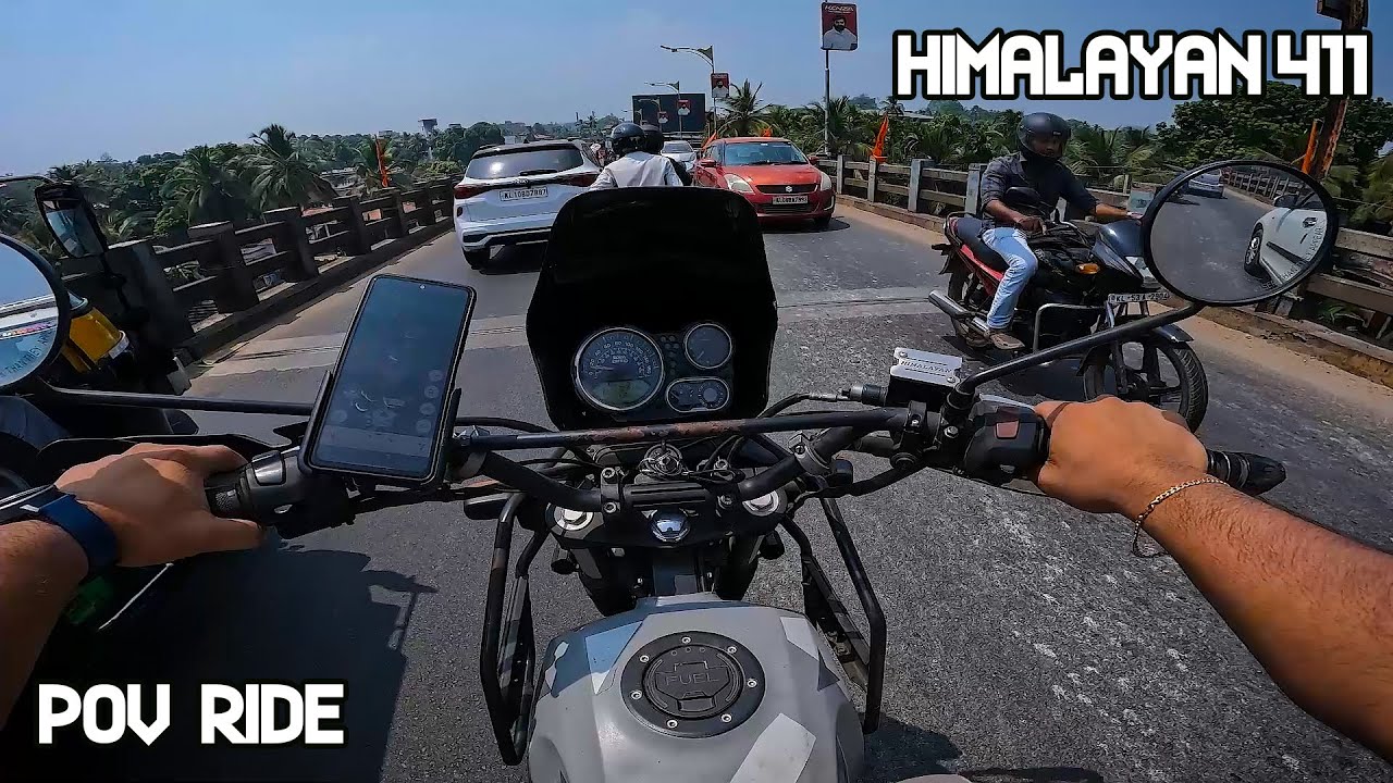 ROYAL ENFIELD HIMALAYAN 411 | POV CITY RIDE | RAW AUDIO  | GOPRO | KERALA ROADS |