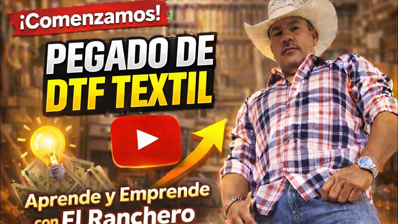 Pegado y fijado de dtf textil 