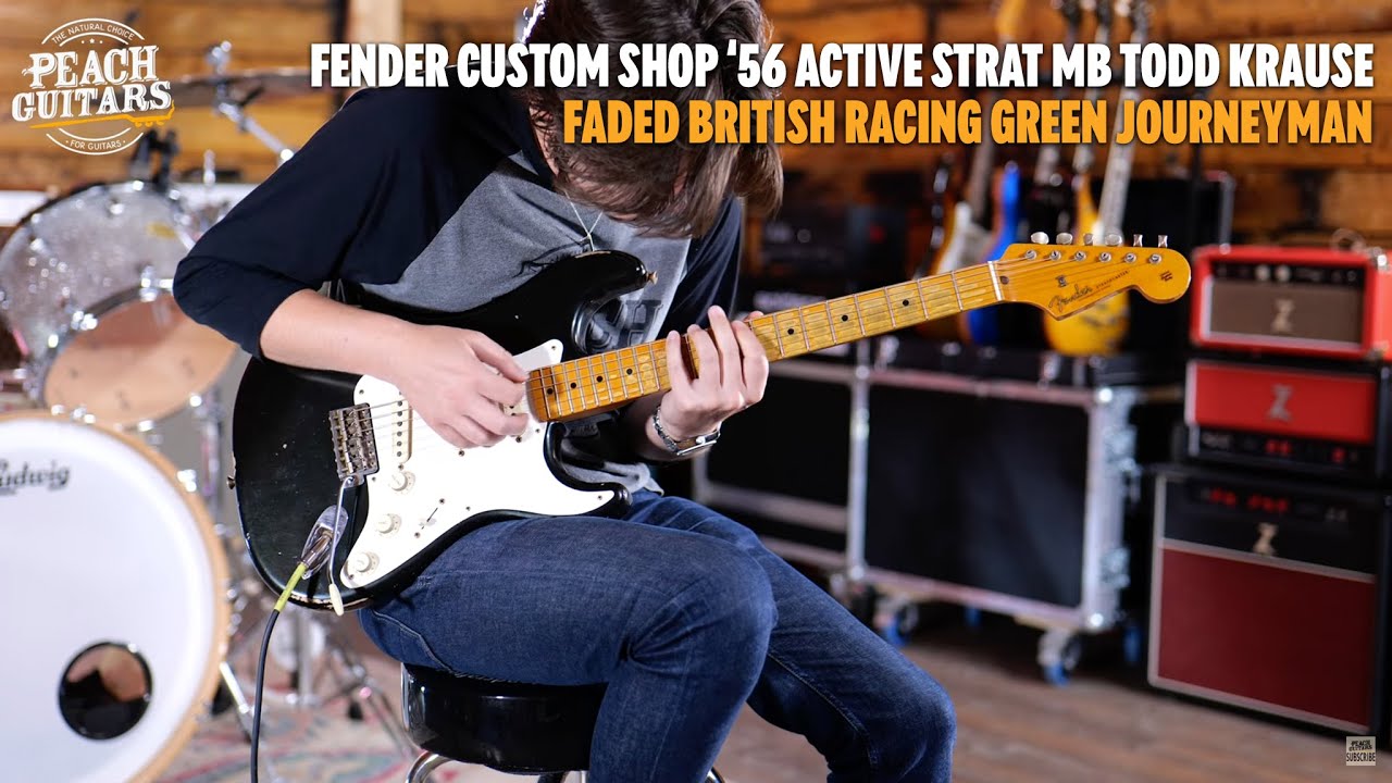 No Talking...Just Tones | Fender Custom Shop '56 Active Strat MB Todd Krause British Racing Green