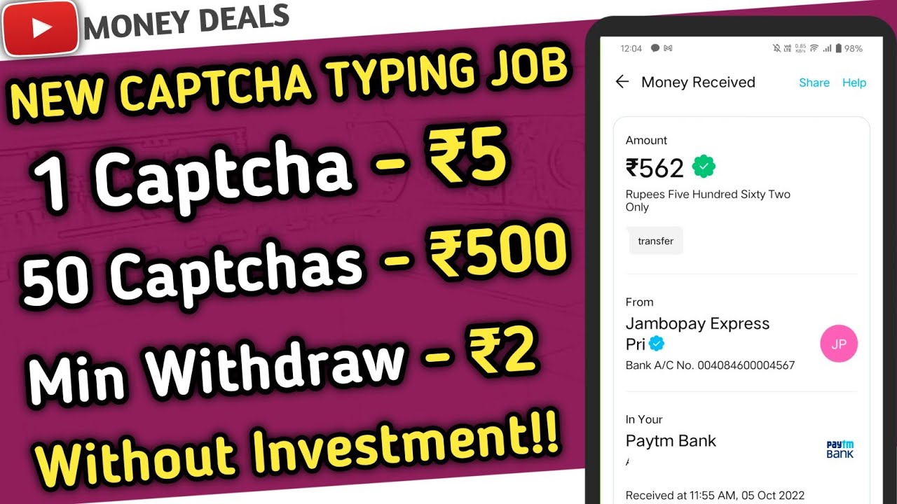 💥Captcha Typing Job In Telugu 2022 | Work From Home Jobs In Telugu | Earn Money Online Telugu 2022