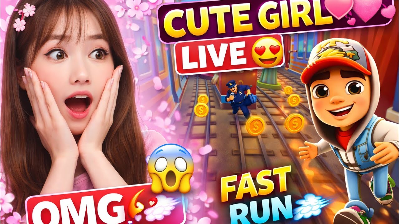 Subway Surf live 🥰🌋🚀 25k coins target 🎯 Non-stop run and High score || #game