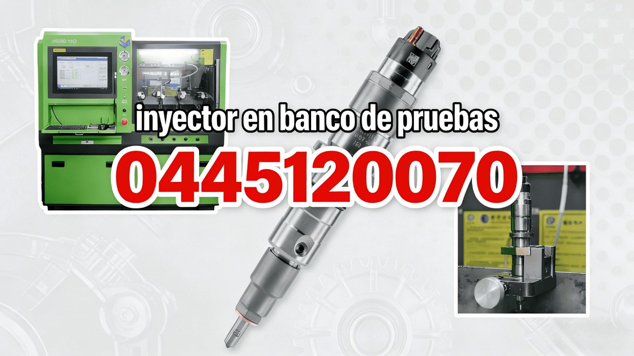 【7-3】¡Guía detallada de prueba del inyector de combustible 0445120070 en el banco de pruebas!
