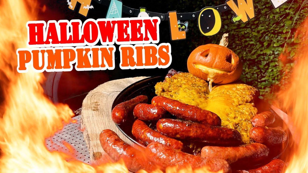 Halloween Pumpkin Ribs | Die Grillshow 470 #BBQ #Grillshow #Grillen