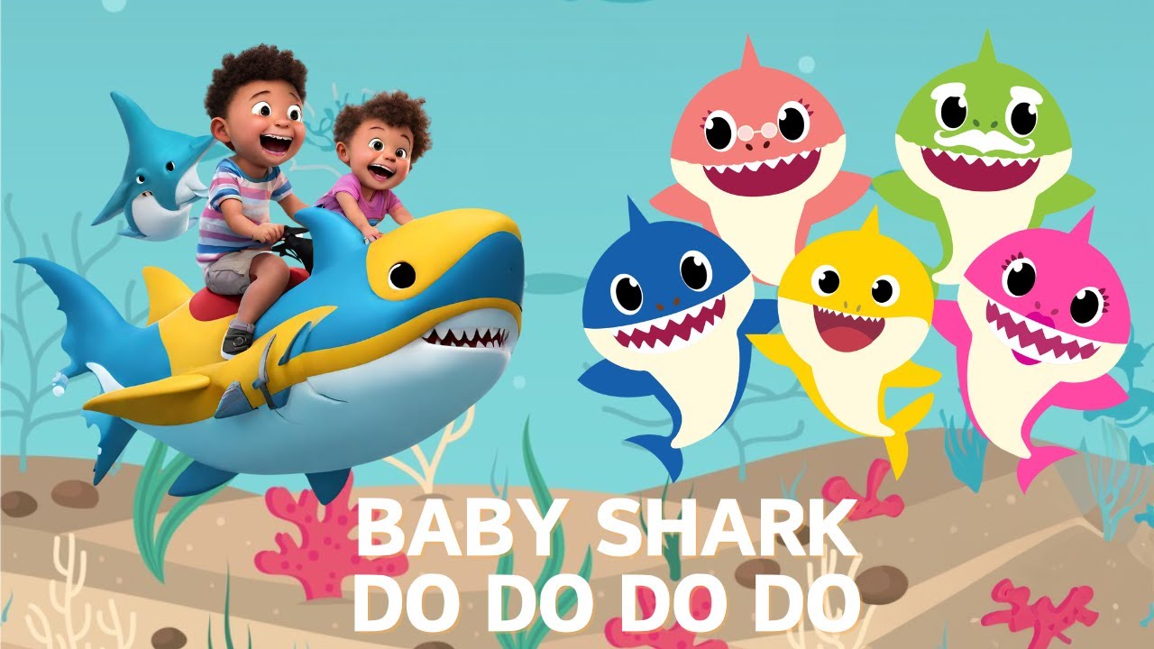 Colorful Baby Shark Dance for Kids 🎵 | Learn Colors in the Ocean 🌊