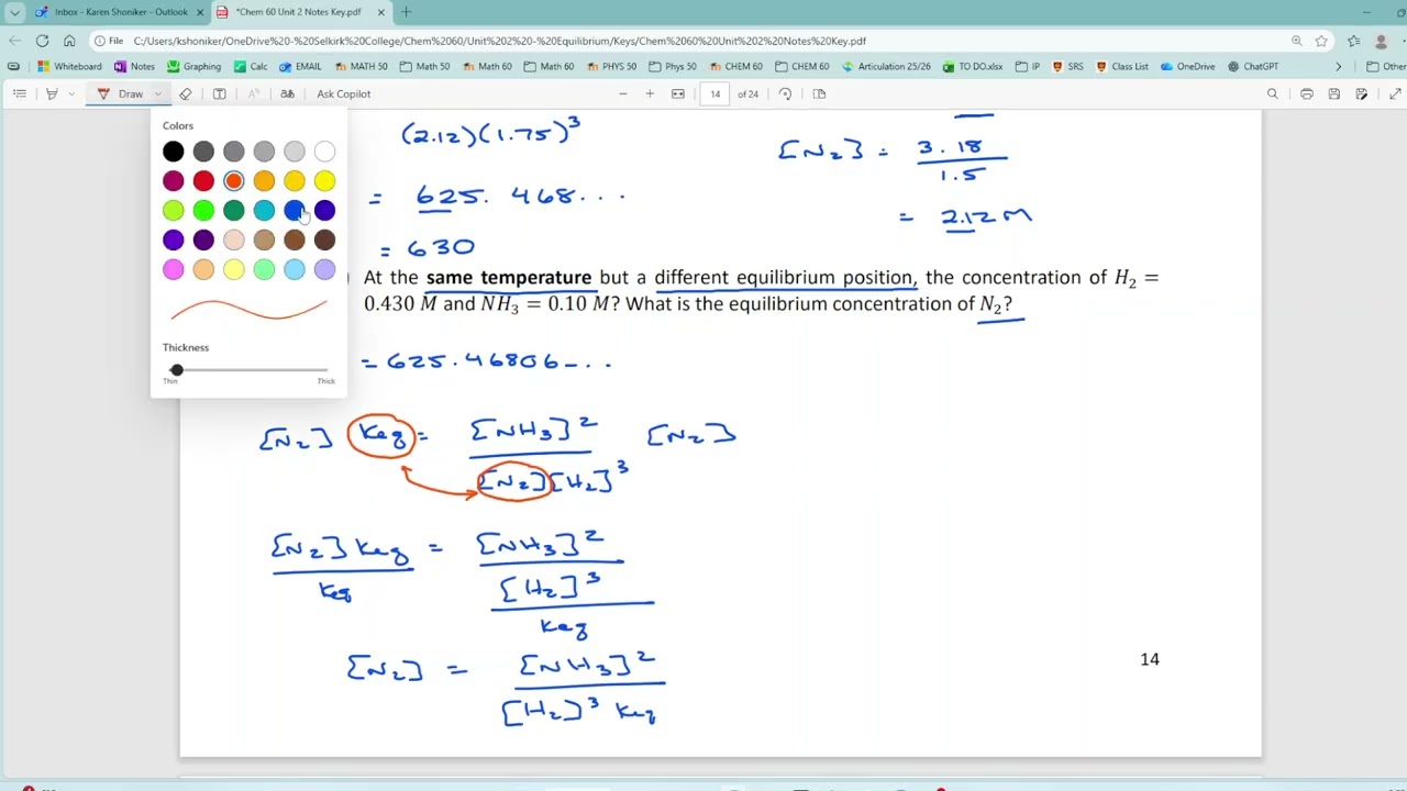 2.12 TYPE 1 DETERMINING Keq