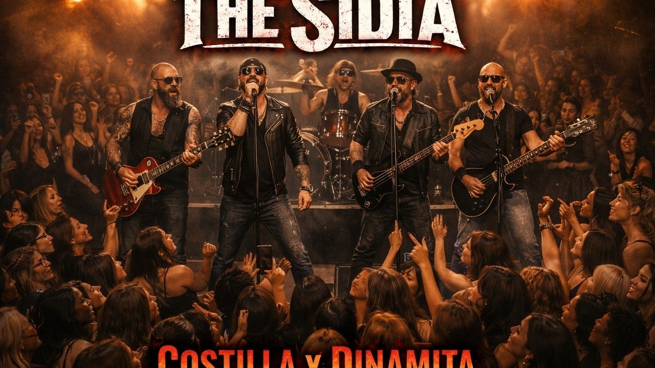🔥🎸 COSTILLA Y DINAMITA – THESIDIA (EN DIRECTO) 🎸🔥#RockEnDirecto#Mujer#RockConAlma#Guitarras 🎸