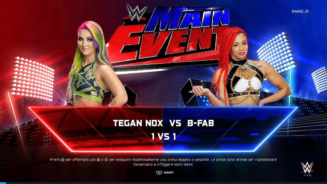 WWE 2K25 - Tegan Nox vs B-Fab