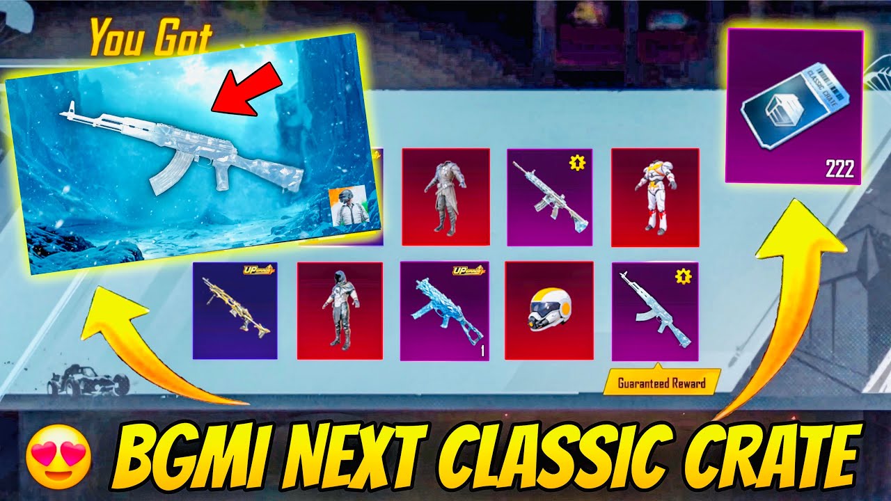 FINALLY😍 AKM GLACIER RETURN IN CLASSIC CRATE IN BGMI ?? FREE M416 GLACIER RETURN IN CLASSIC CRATE ??