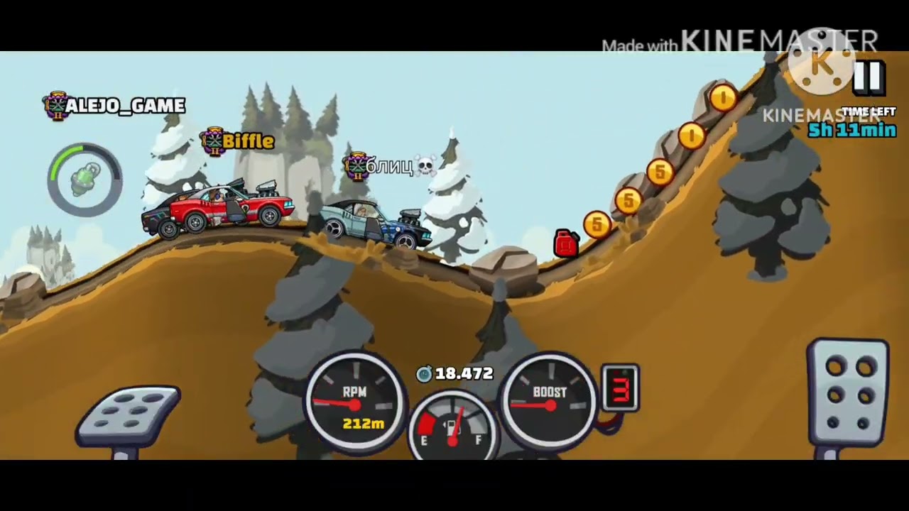 32,598 SCORE POINTS IN TEAM EVENT TREAD LIGHTLY - Hill Climb Racing 2