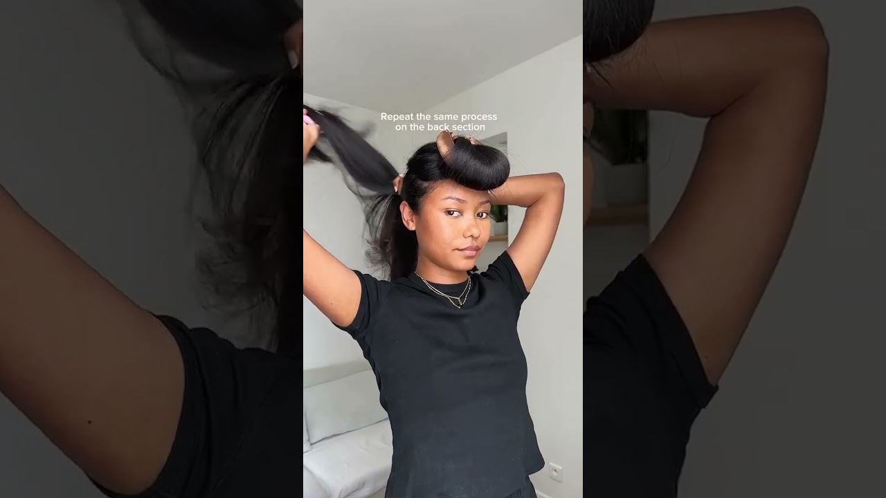 how to get the ultimate overnight blowout 😍⁠ #blowout #hair #hairstyle #heatlesscurls #shorts #howto