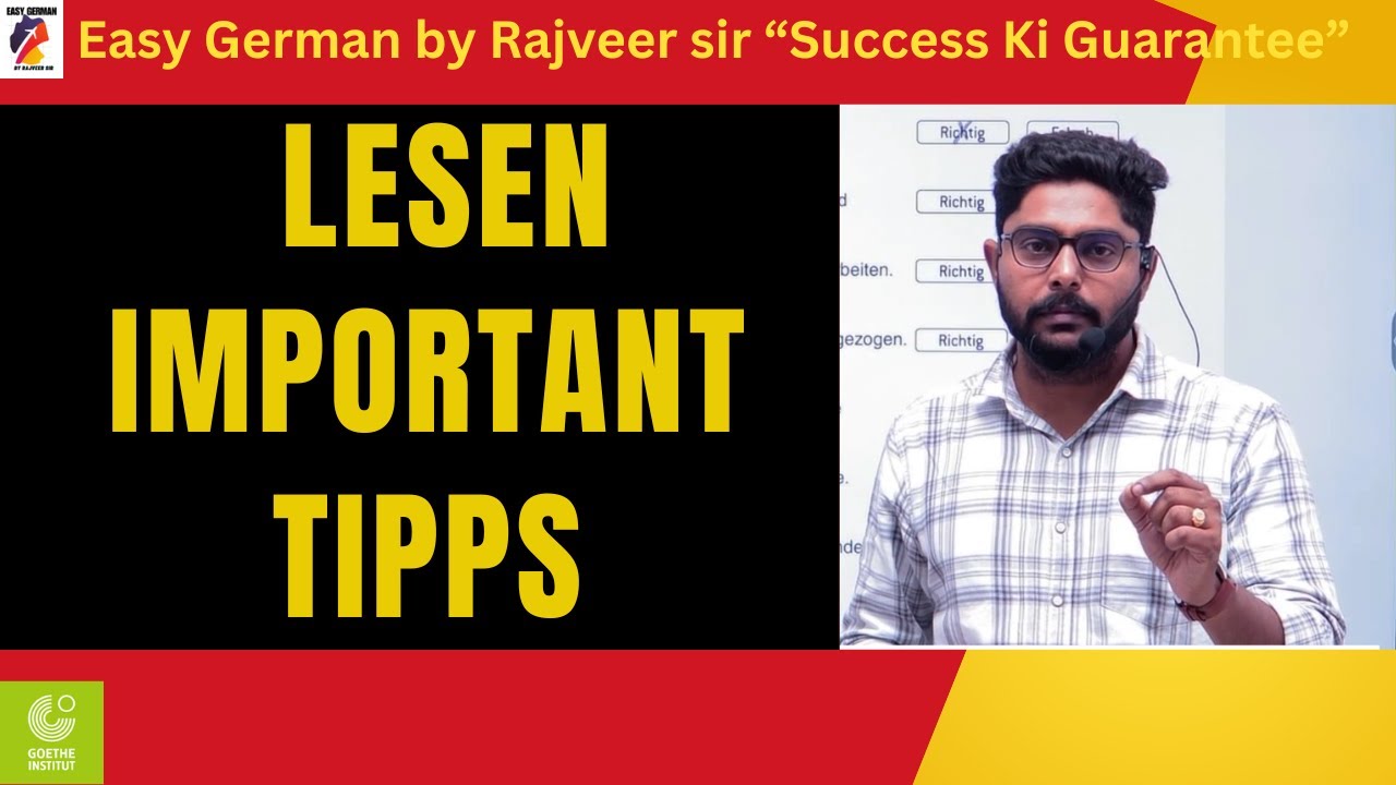 lesen important Tipps