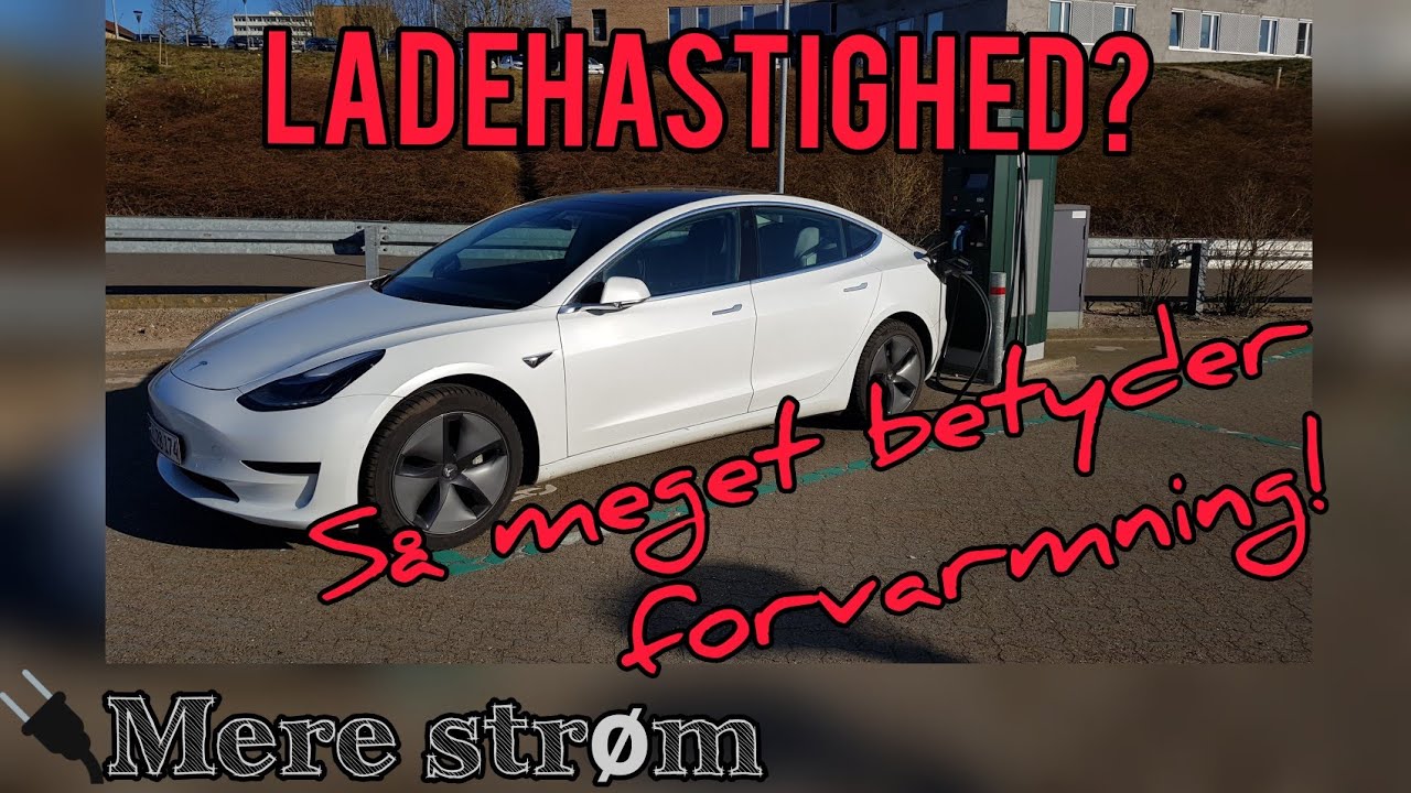 Tesla Model 3 - Ladehastighed p&aring; Clever lader, koldt vs varmt batteri