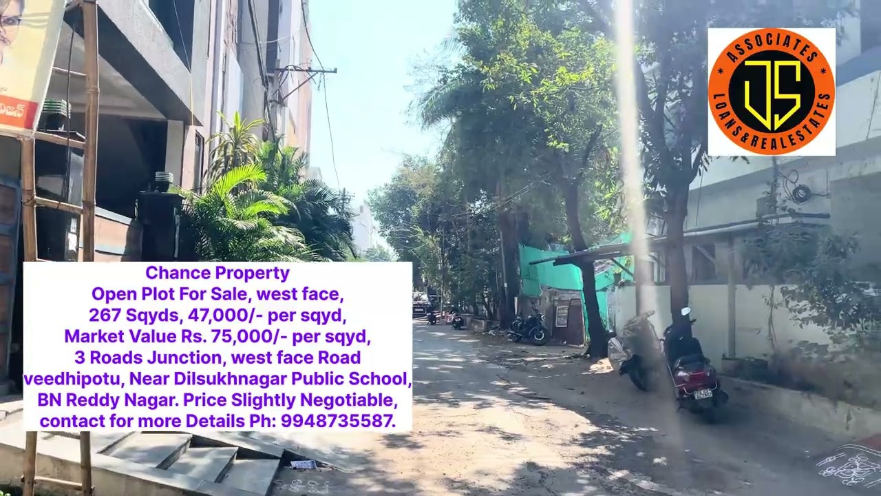 Open Plot for sale in BN Reddy Nagar, chance Property, Prime Location.