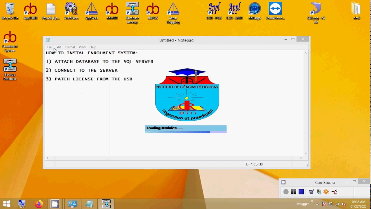 How to Install Enrolment System