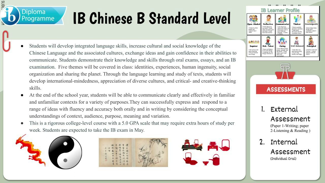 IB Chinese B Standard Level