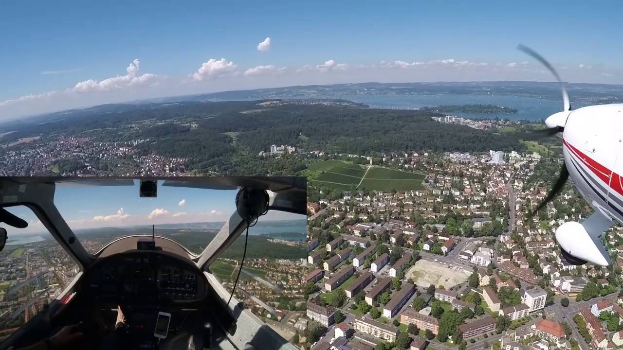 Flug Jesenwang Bodensee Konstanz August 2016