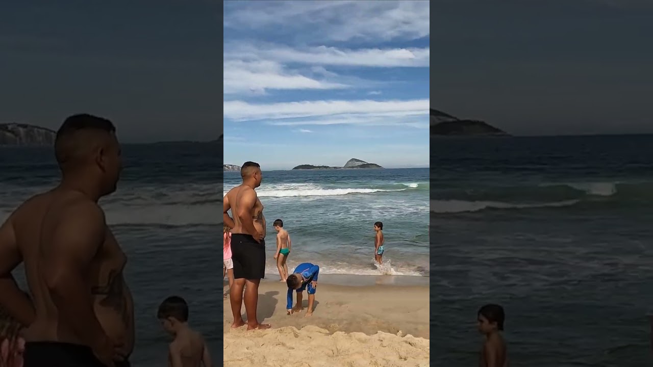 🇧🇷 Leblon beach Rio de Janeiro | Brazil beach walk 4K 🌴