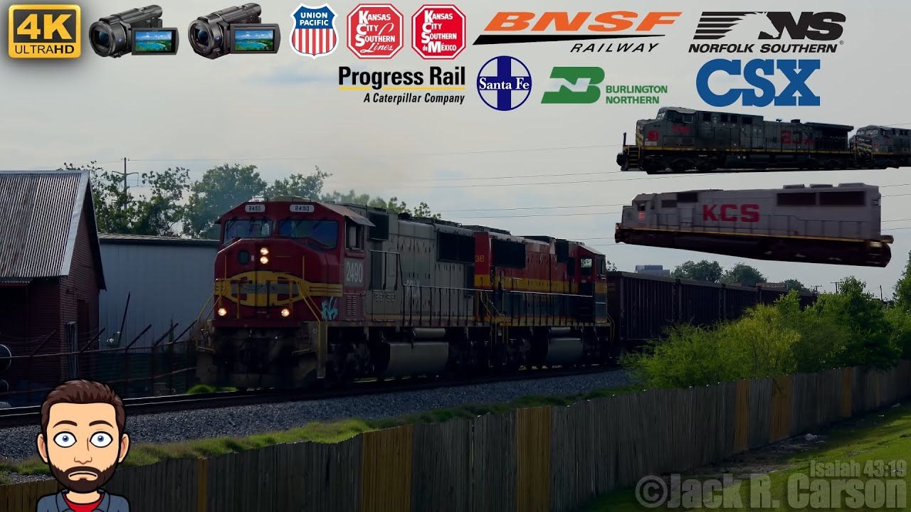 [4K 60fps] Apartment Railfanning Week 10 F4/22 - 4/28/18 Feat Warbonnet SD75I KCS SD50 + K5HLB