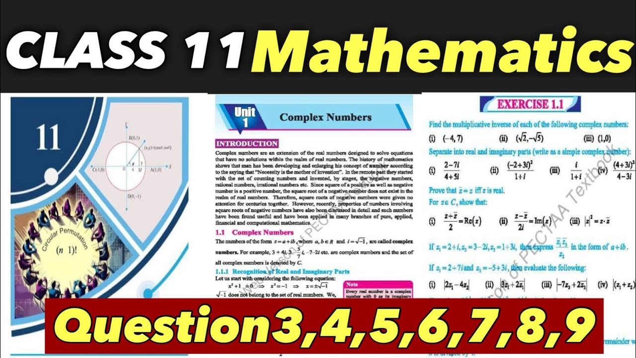 Excercise 1.1 qs(3,4,5,6,7,8,9)
