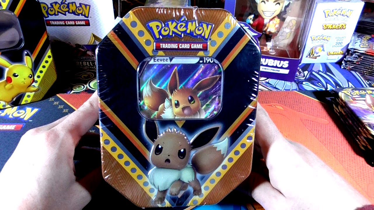ABRIENDO CARTAS DE POKÉMON LATA EEVEE V 2021