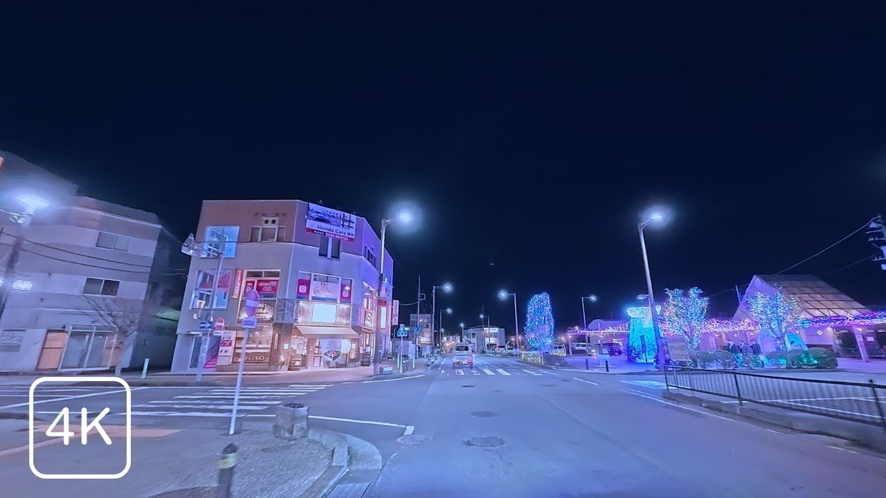 Quiet Night Drive POV 4K | Real Driving Sounds | No Music