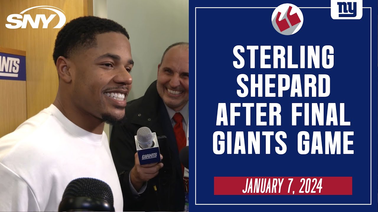 Sterling Shepard reflects on Giants career after final game with team | SNY