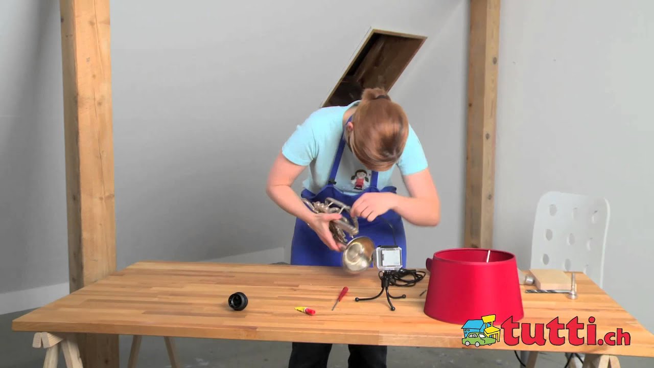 Wie man aus einer Trompete eine Lampe baut (Video-Tutorial)