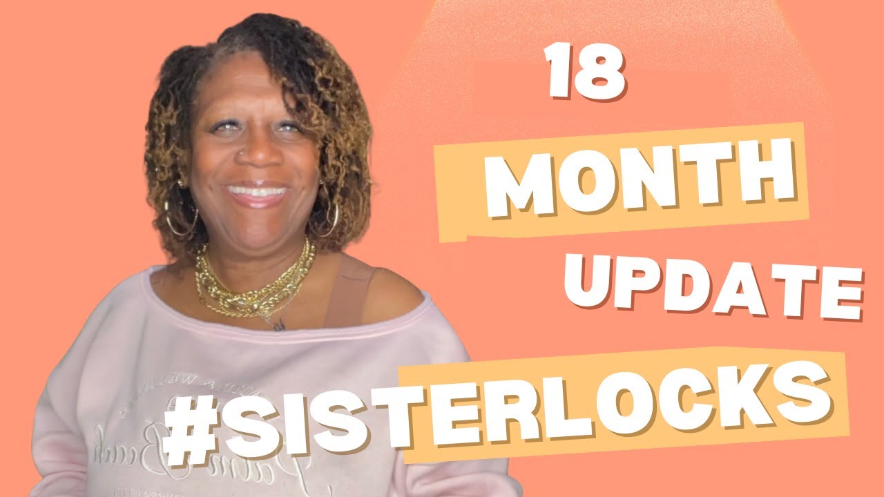 Обновление за 18 месяцев: дреды Sisterlocks, неудачное окрашивание, спутывание волос.