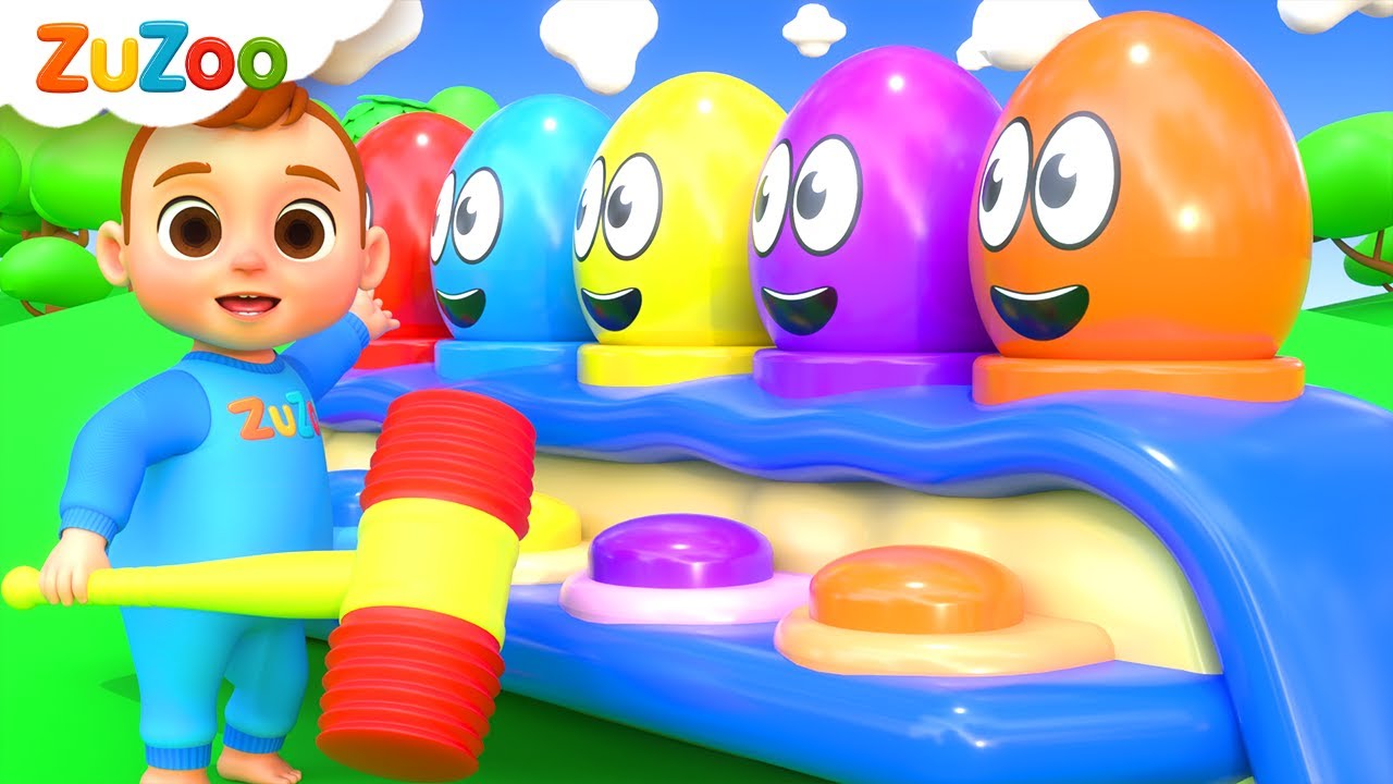 सरप्राइज़ एग्स बच्चों का गीत | Surprise Eggs Kids Song – Hindi Rhymes | ZuZoo Hindi