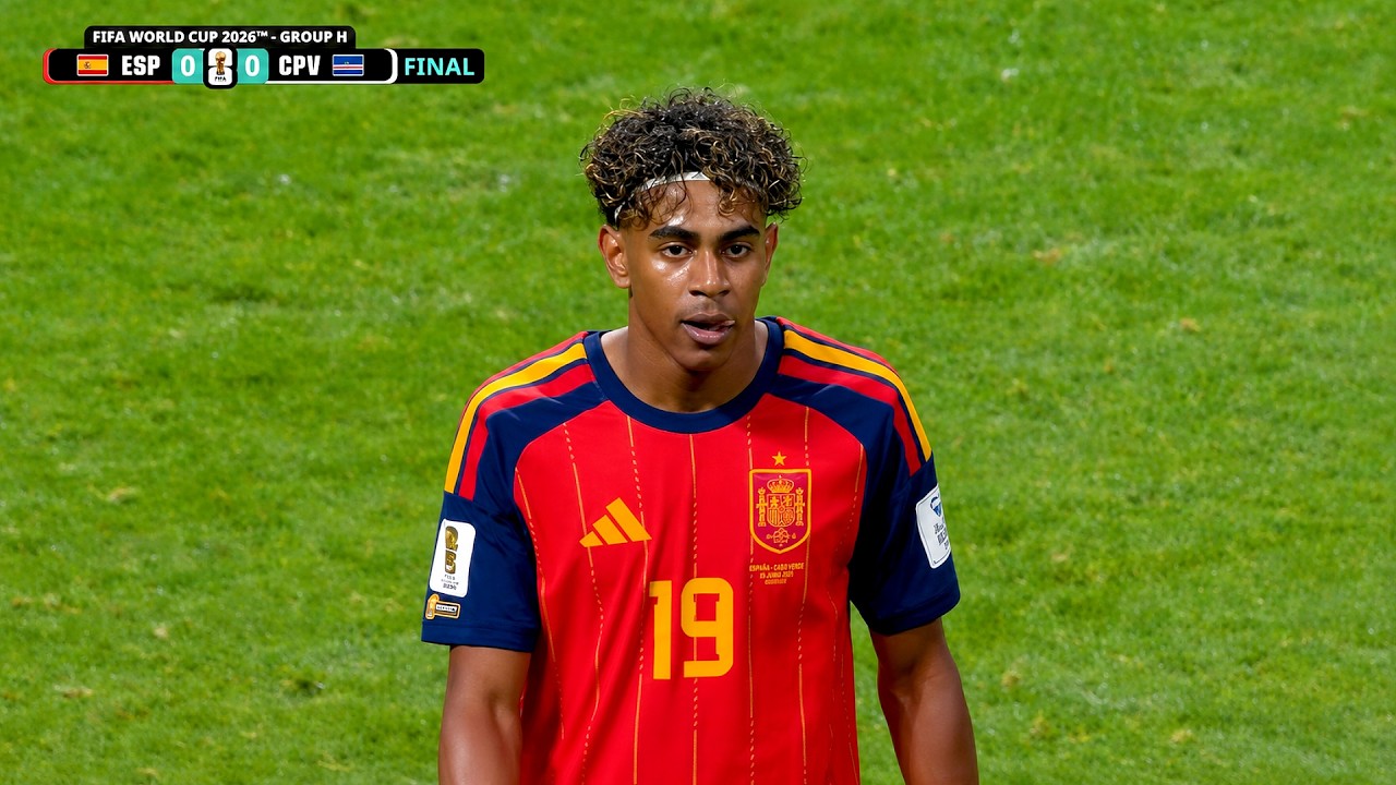 Lamine Yamal World Cup Debut vs Cape Verde (15/06/2026)