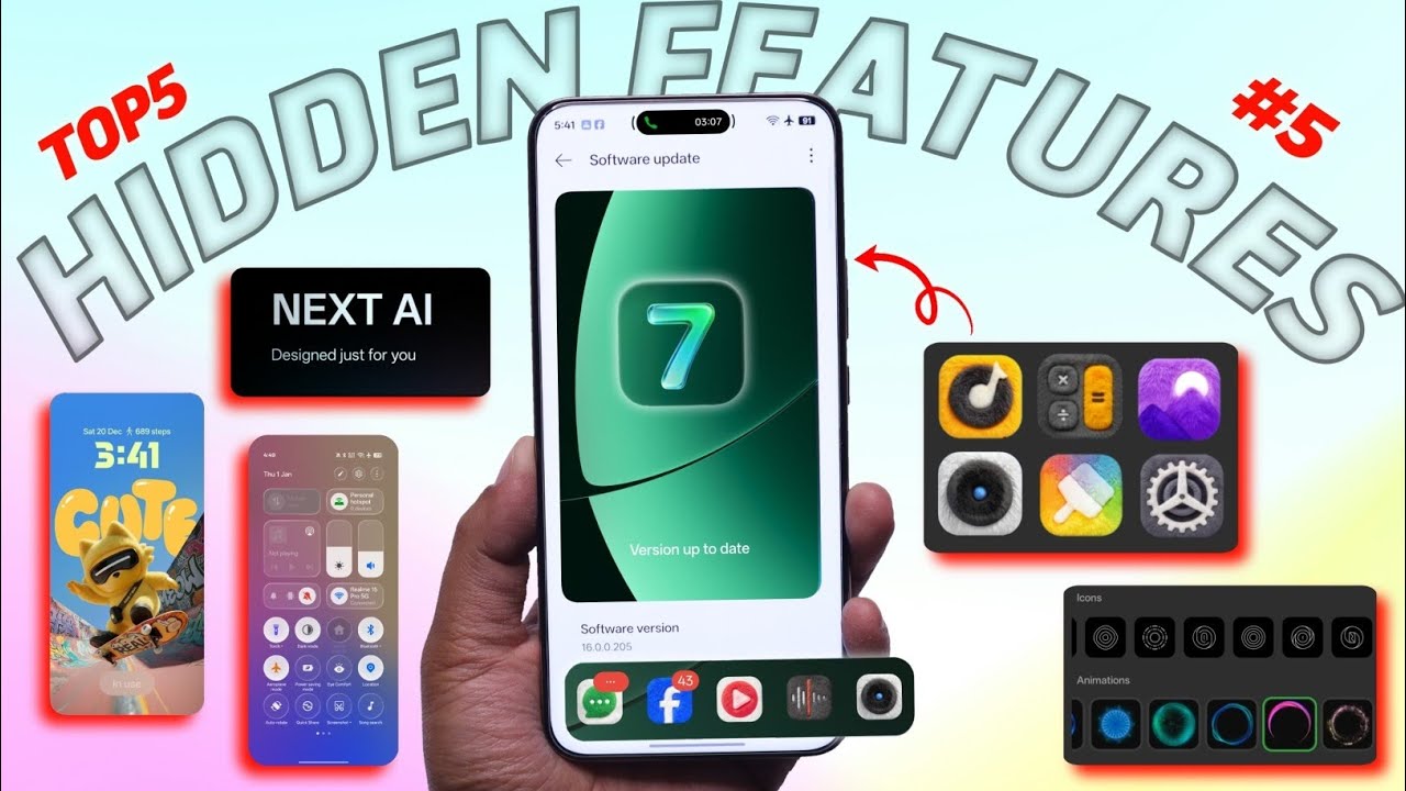 Realme UI 7.0 Android 16 Stable Update Review | Top 5 Hidden Features & Tips & Tricks - Mdm Tips 