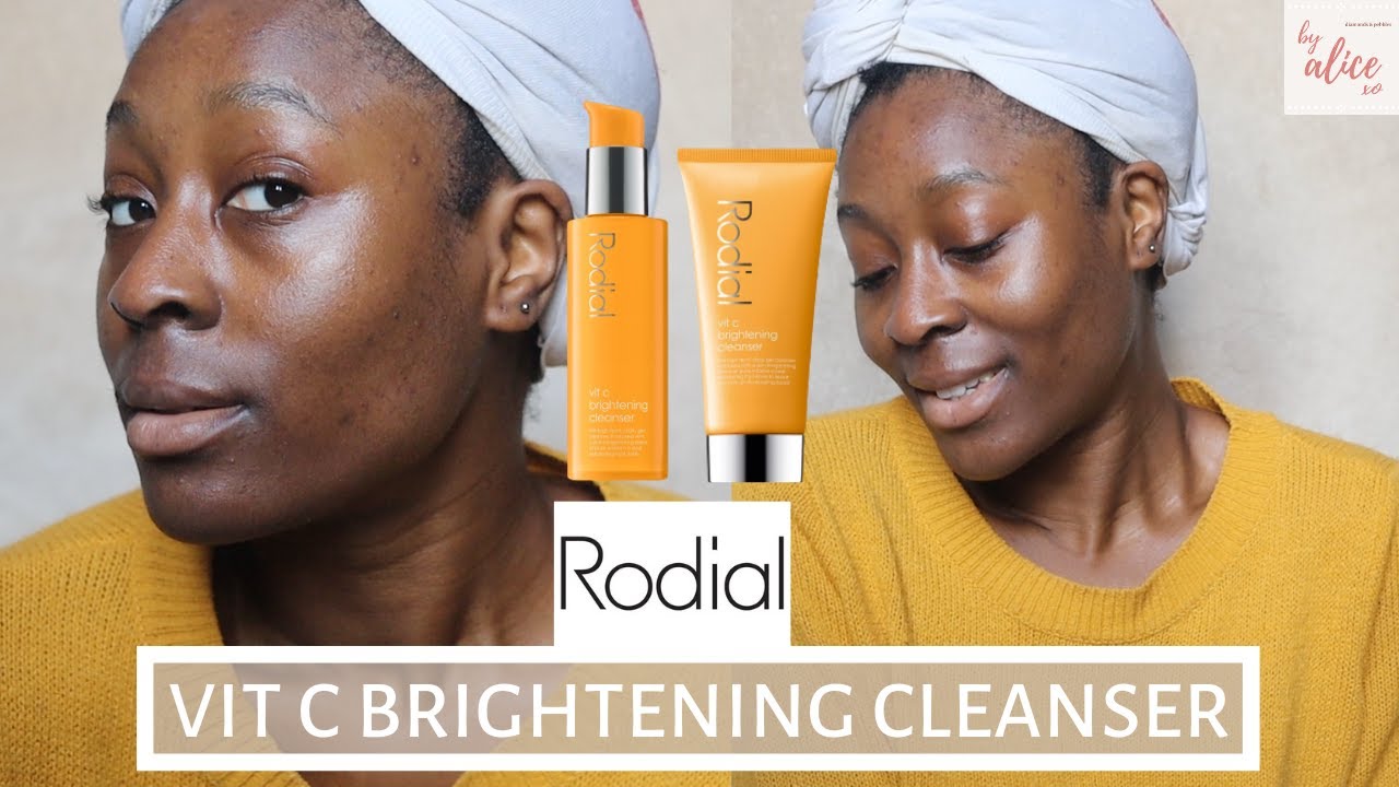 RODIAL VIT C BRIGHTENING CLEANSER FIRST IMPRESSIONS | GLOWY MORNING SKINCARE ROUTINE | byalicexo