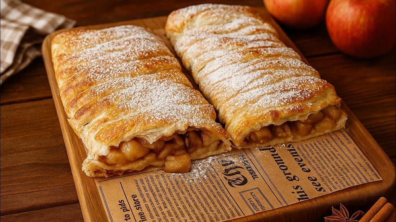 🍏 Der einfachste & schnellste Apfelstrudel – in nur 30 Minuten fertig! 🍎