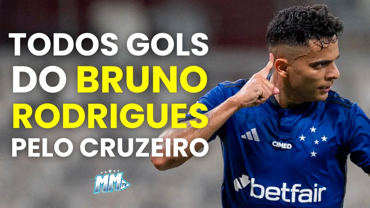 TODOS OS 17 GOLS DO BRUNO RODRIGUES PELO CRUZEIRO