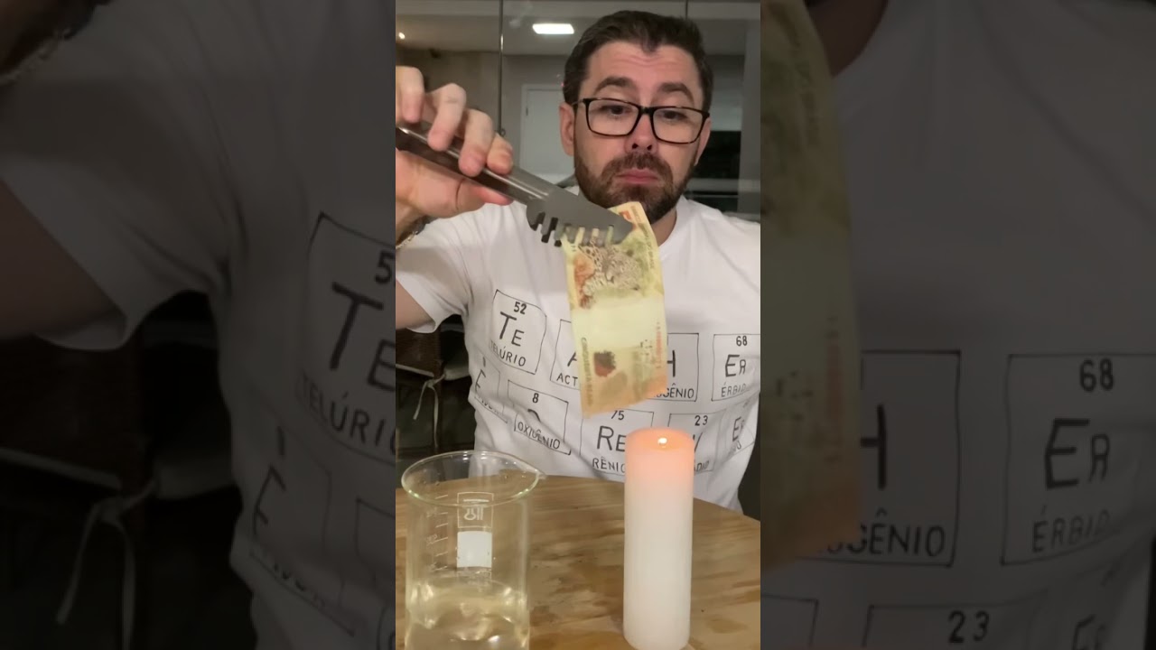 Fogo que n&atilde;o queima!! A Quimica explica #shorts