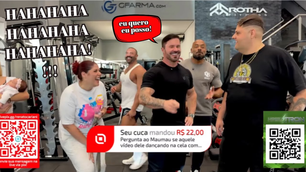 Até MAMAU apareceu na LIVE do CARIANI KKKK