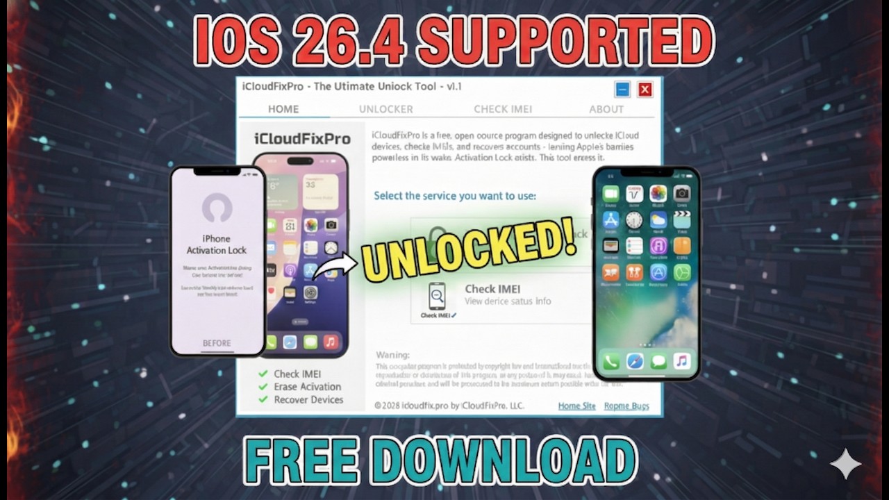 iCloud Unlock 2026: How to Bypass Activation Lock iOS 26.4+ (Signal & SIM Fix)