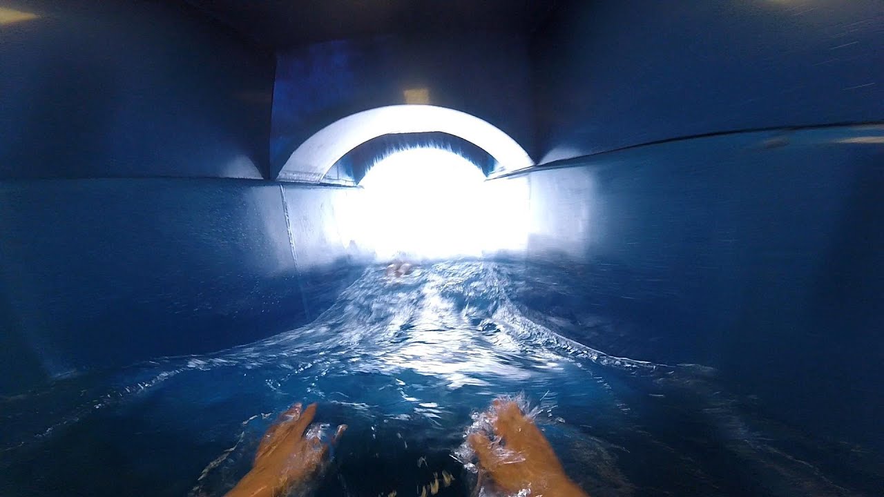 Still can't get enough of the Wild River water slide at Aquadome Billund