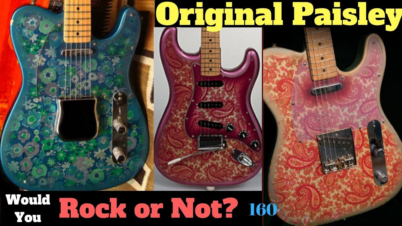 Brad Paisley's Design or Not? 1968 Fender Pink Paisley + Blue Flower Telecaster History | WYRON 160