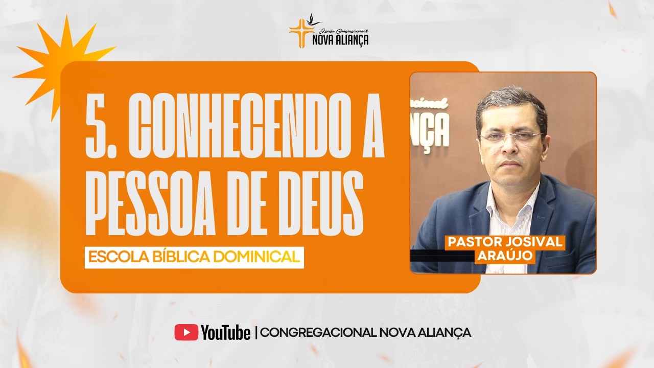 ESCOLA BÍBLICA DOMINICAL | 5ª AULA - CONHECENDO A PESSOA DE DEUS | LIÇÃO QUÃO GRANDE ÉS TU!