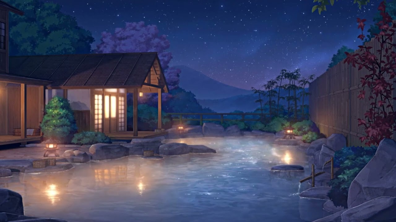 Japanese Lofi Midnight Zen Garden - Onsen [lofi hip hop/relaxing beats] LOFI MMMO