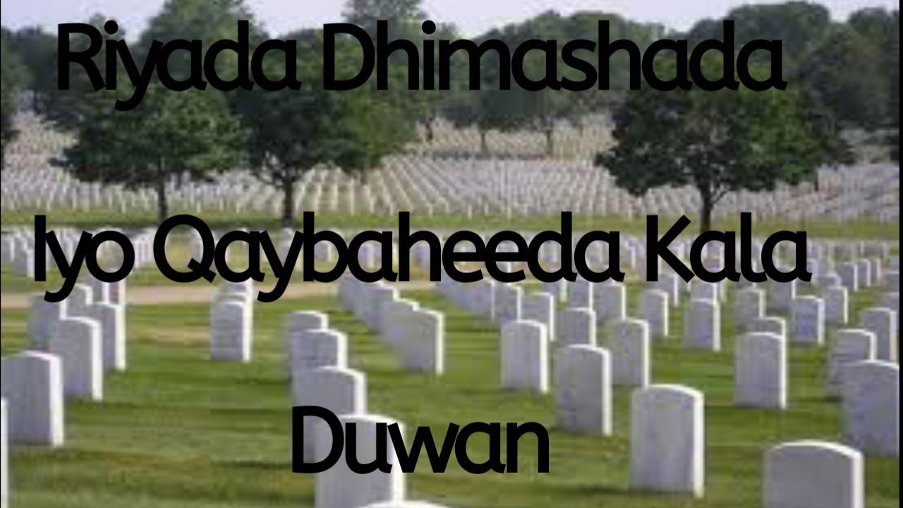 Tafsiirka Dhimashada Iyo Noocyadeeda kala Duwan   By/MacalinMuse