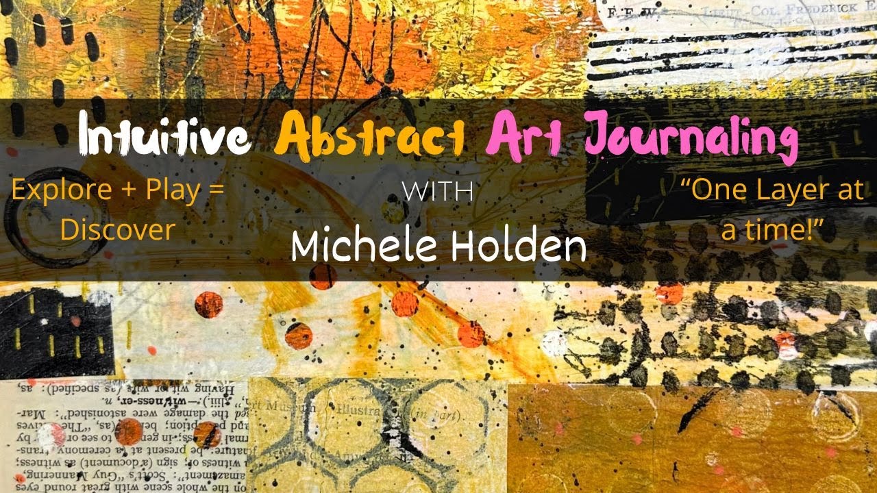 Mixed Media Art - How to Create Amazing Shapes! - Last Art Journaling Page for - 2023!