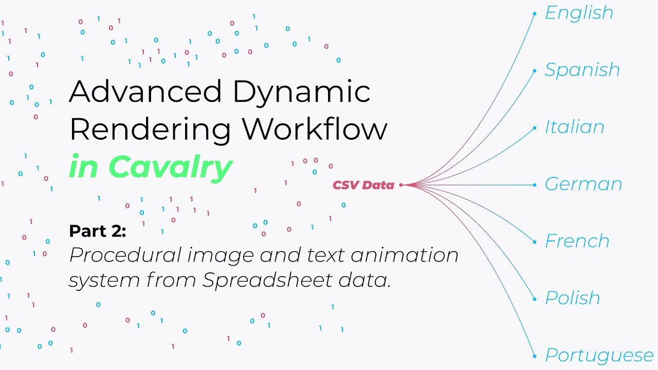 Проект по усовершенствованному динамическому рендерингу в Cavalry - Часть 2