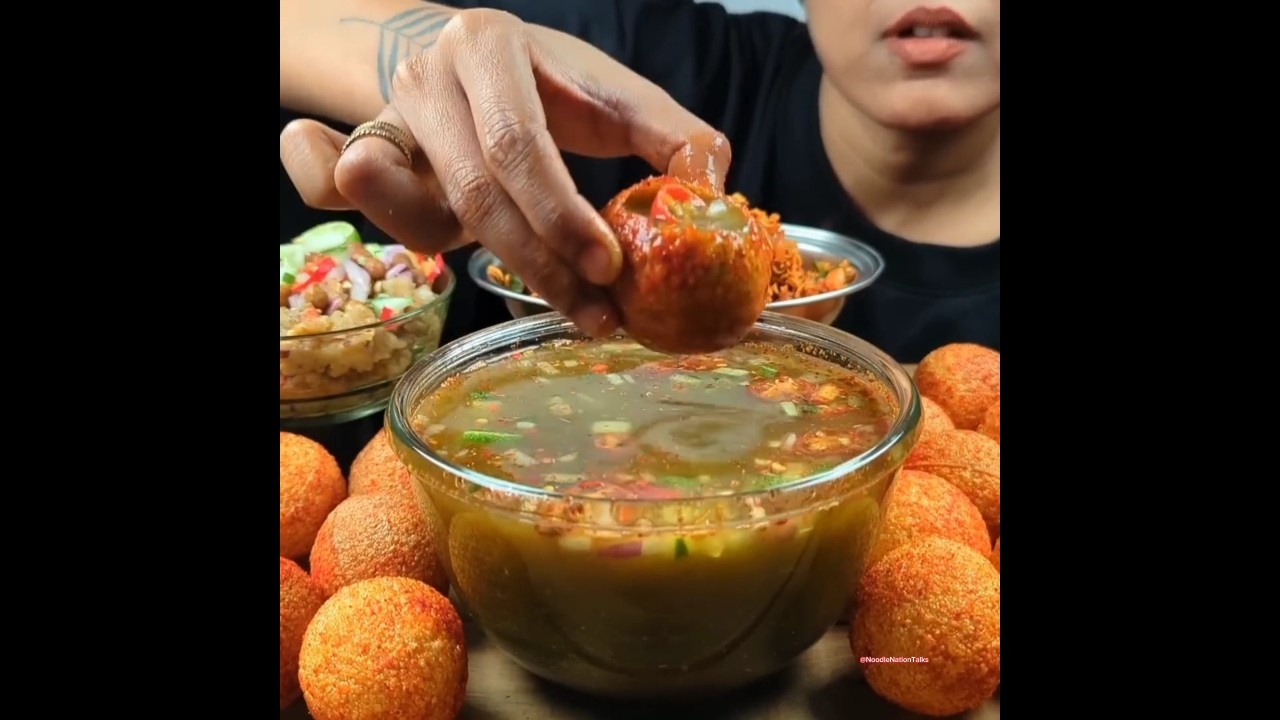 Spiciest Pani Puri Challenge🥵🤤#asmr #mukbang #eatingsounds #satisfying #panipuri @DikshaPatgiri