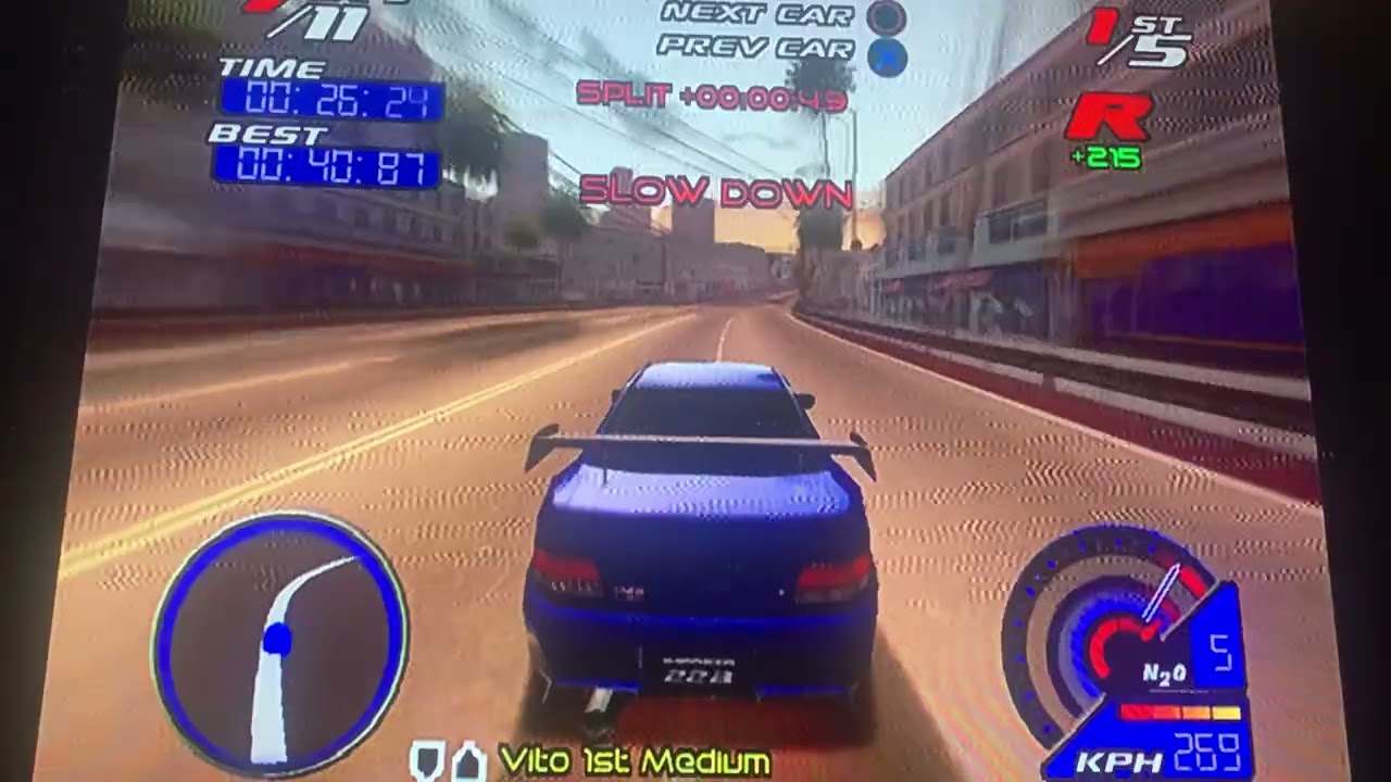 Juiced, PAL Version, Vito, Subaru Impreza 22B STi, Class 6 Championship 10/10 🏆 🏁