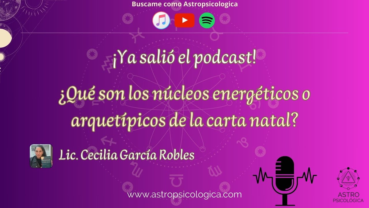 Podcast: ¿Qué son los núcleos energéticos o arquetípicos de la carta natal?