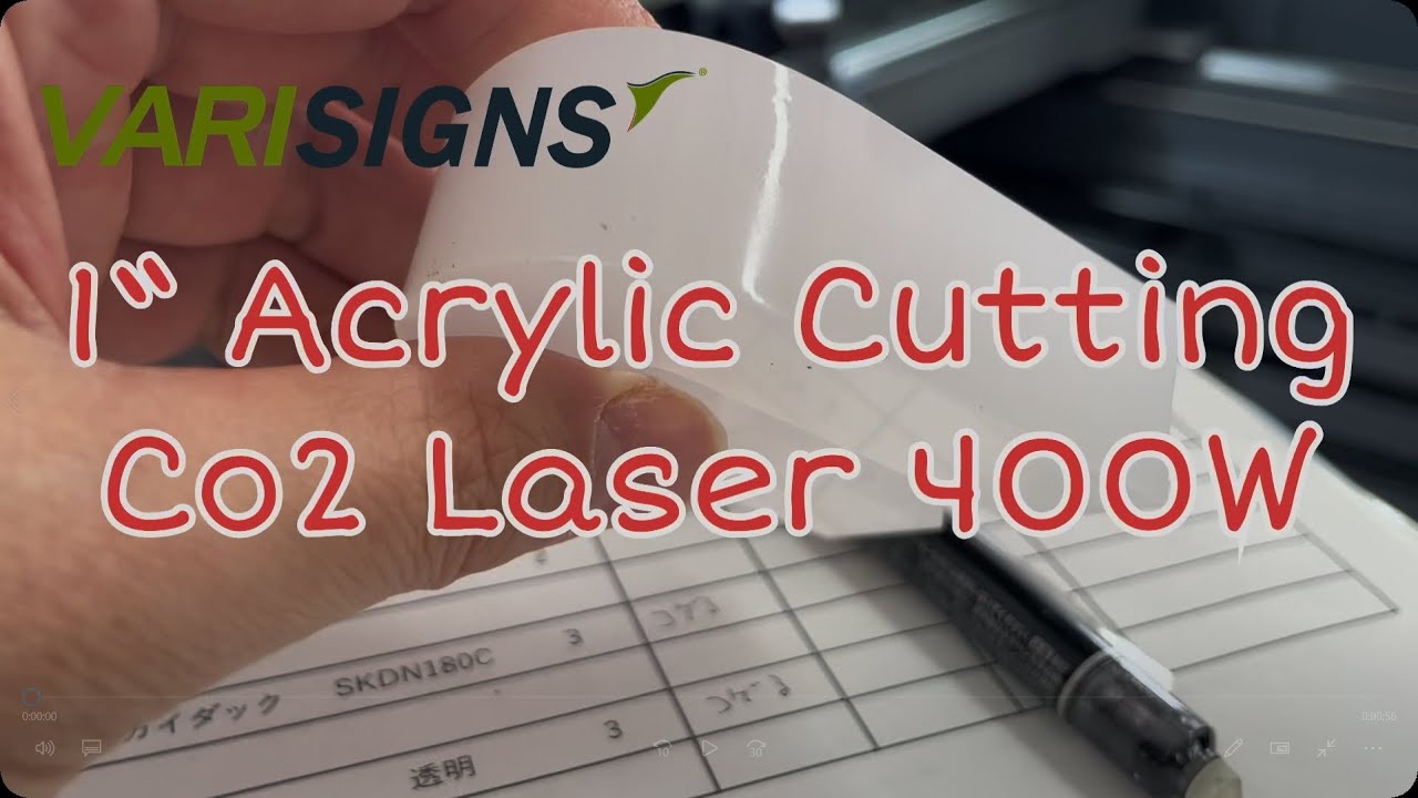 400W CO2 Laser Power Secrets for PERFECT Cuts on 1 Inch Acrylic Sheets